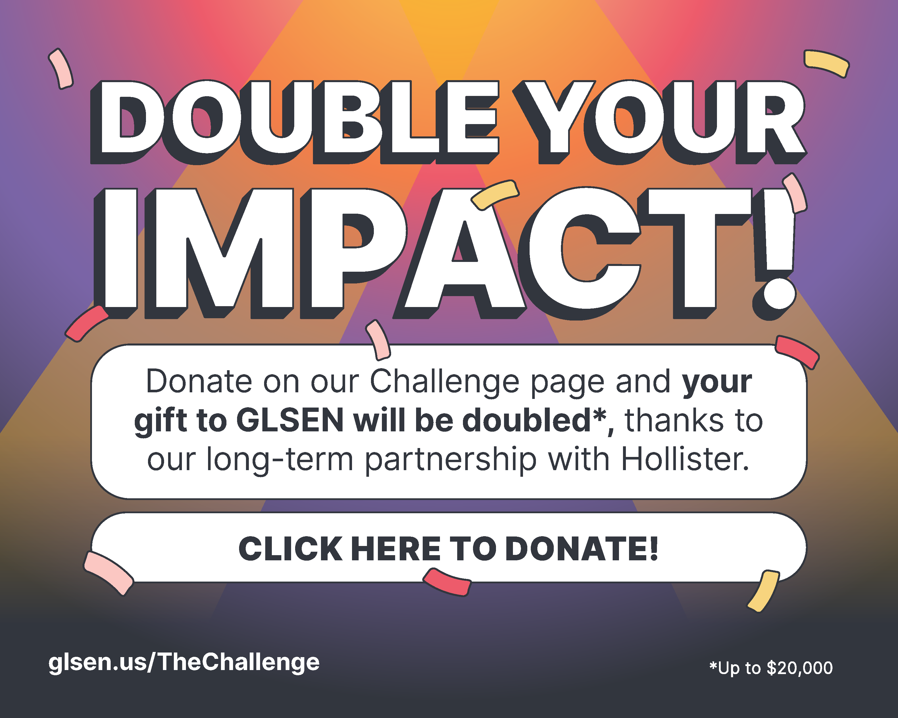 Double your impact with a donation through our A&F Challenge portal. 