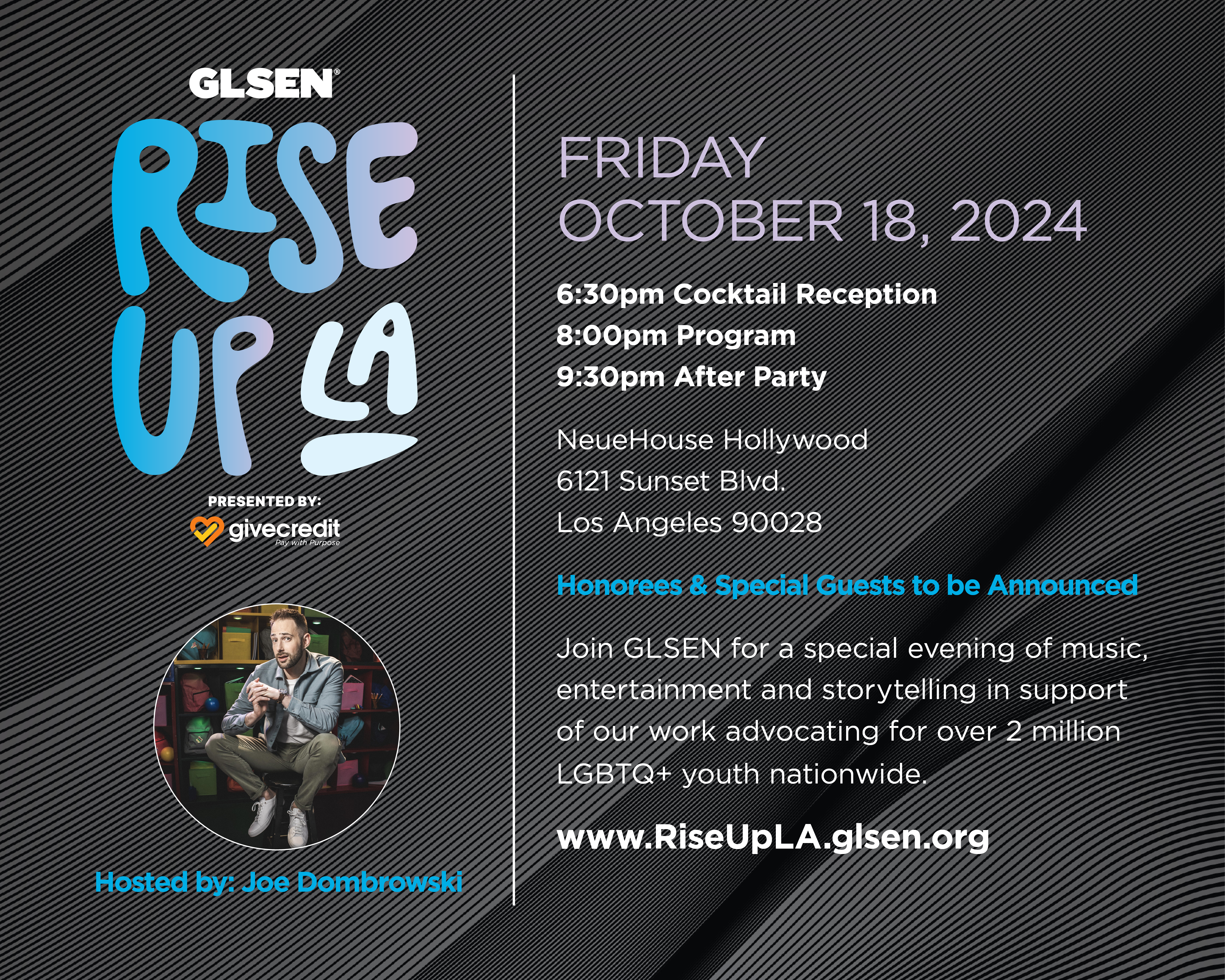 GLSEN Rise Up LA 2024 Event Information